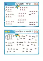 Aperçu - Inclusion - Cartes à compter jusqu'à 7 | Regrouper les quantités, 3 niveaux – maternelle dès 5 ans - Page 1