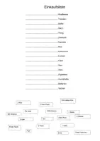 Vorschau - Arbeitsblätter - Einkaufsliste (Mengenangaben) - A1-A2 - DaF DaZ - Deckblatt