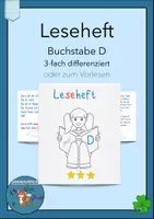 Vorschau - Unterrichtsreihen - Wochenplan Buchstabe A - F Druckschrift Arbeitsblätter Buchstabeneinführung - Seite 1