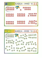 Aperçu - Inclusion - Cartes à compter jusqu'à 10 | Regrouper les quantités, 3 niveaux – maternelle dès 5 ans - Page 2