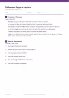 anteprima - Esercizi - 🎃 Halloween: leggo e capisco, 4 letture con soluzioni - Pagina 2