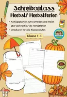 Vorschau - Arbeitsblätter - Herbst Herbstferien - Schreibanlass (Klasse 1-4) #oktoberraschungbyextraklasse - Deckblatt