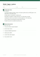 anteprima - Esercizi - 🎄 Natale: leggo e capisco, 4 letture con soluzioni - Pagina 1