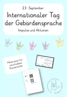 Vorschau - Arbeitsblätter - Internationaler Tag der Gebärdensprachen (IDSL) - Impulse & Aktionen - Deckblatt