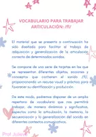 Vista previa - Refuerzo / NEE / Materiales de apoyo - Vocabulario para trabajar articulación- /fl/: Profe Julieva - página 1