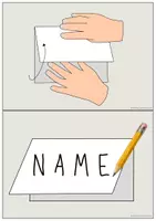 Vorschau - Mal- und Bastelvorlagen - Schnipselname - Das kreative Namensschild - Seite 2