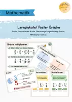 Vorschau - Poster - Lernplakate/ Poster Brüche - Deckblatt