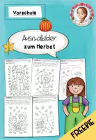 Vorschau - Arbeitsblätter - Ausmalbilder Herbst - Deckblatt