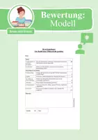 Vorschau - Anderer Materialtyp - Bewertungsbogen: Ein Modell gestalten (z.B. Zellmodell / Pflanzenzelle) (Sek I & II) - Deckblatt