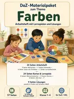 Vorschau - Arbeitsblätter - DaZ-Komplettpaket zum Thema Farben - Deckblatt