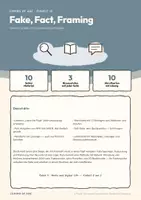 Vorschau - Arbeitsblätter - Fake, Fact, Framing – Englisch Oberstufe - Seite 1