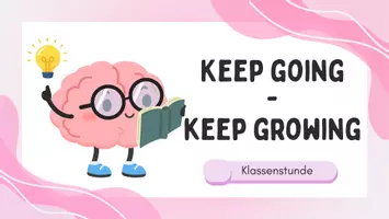 Vorschau - Arbeitsblätter - Meine Stärken/ Keep going – keep growing / Modul 1 - Deckblatt