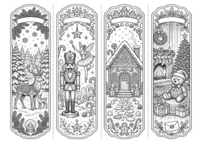 Vorschau - Mal- und Bastelvorlagen - Lesezeichen Weihnachten - Deckblatt