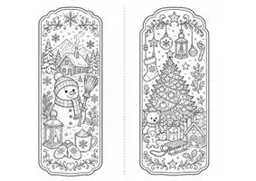 Vorschau - Mal- und Bastelvorlagen - Lesezeichen Weihnachten - Seite 2