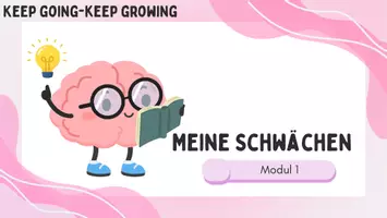 Vorschau - Arbeitsblätter - Meine Schwächen / Keep going – keep growing / Modul 1 - Seite 3