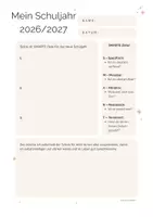 Vorschau - Arbeitsblätter - Erwartungen Schuljahr 2026/27 + Differenzierung - Seite 1