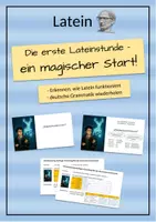 Vorschau - Arbeitsblätter - Erste Stunde Latein - ein magischer Start (mit Harry Pottter)! - Deckblatt