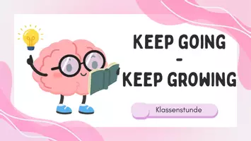 Vorschau - Arbeitsblätter - Wer bin ich? / Keep going – keep growing / Modul 1 - Deckblatt