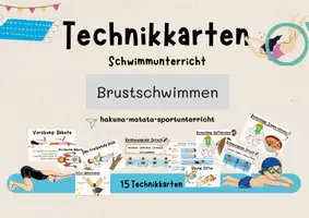 Vorschau - Poster - Brusttechnik: Brustbeinschlag und Brustarmbewegung - Deckblatt