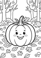 Vorschau - Arbeitsblätter - 10 XXL AUSMALBILDER HERBST & HALLOWEEN - Seite 1