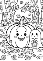 Vorschau - Arbeitsblätter - 10 XXL AUSMALBILDER HERBST & HALLOWEEN - Seite 3