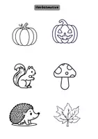 Vorschau - Mal- und Bastelvorlagen - Herbstmobilie - Kunst für den Herbst - Seite 2