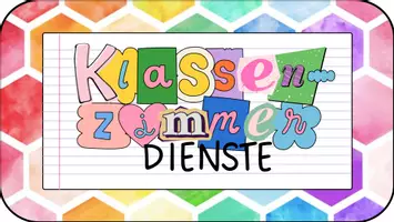 Vorschau - Bildkarten - Diensteschilder für das Klassenzimmer - Deckblatt