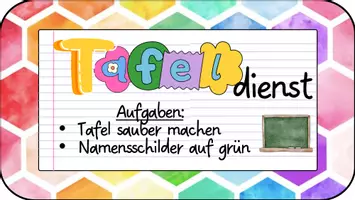 Vorschau - Bildkarten - Diensteschilder für das Klassenzimmer - Seite 1