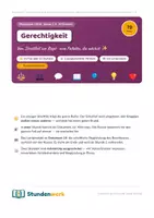 Vorschau - Unterrichtsreihen - Gerechtigkeit Reihenplanung Klasse 8 9 - Deckblatt