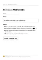 Vorschau - Test - KOMPASS 4 Probetest Mathematik — Generalprobe, 22 Aufgaben mit Lösungen | Klasse 4 BW - Seite 2