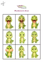 Vorschau - Bildkarten - Mundmotorikdinos - Seite 1