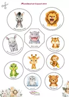 Vorschau - Bildkarten - Mundmotorik Zootiere - Deckblatt