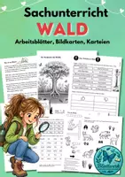 Vorschau - Unterrichtsreihen - Wald Arbeitsblätter, Unterrichtseinheit Sachunterricht - Deckblatt
