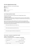 Vorschau - Klassenarbeiten - Class Test English 1: Simple Past vs. Present Perfect (Klasse 5/6) - Seite 1