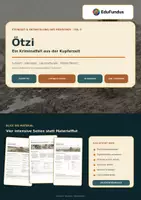 Vorschau - Stundenentwürfe - Steinzeit 5/6: Ötzi – Kriminalfall - Deckblatt