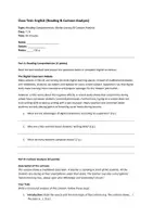 Vorschau - Klassenarbeiten - Class Test English 2: Reading Comprehension & Cartoon Analysis (Klasse 7/8) - Seite 1
