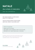 anteprima - Esercizi - 🎄 Natale in matematica: 10 schede per le classi 3-5 - Pagina di copertina