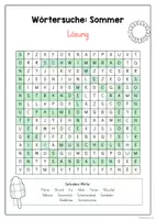 Vorschau - Arbeitsblätter - Suchsel - Sommer - 1. - 4. Klasse - Seite 3