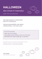 anteprima - Esercizi - 🎃 Halloween in matematica: 10 schede per le classi 3-5 - Pagina di copertina