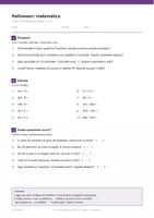 anteprima - Esercizi - 🎃 Halloween in matematica: 10 schede per le classi 3-5 - Pagina 1