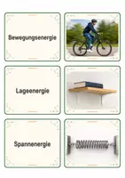Vorschau - Spiele - Physik-Merkspiel: Energieformen & Beispiele | 24 Kärtchen - Seite 1