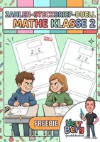 Vorschau - Arbeitsblätter - Zahlen-Steckbrief-Duell Mathe Klasse 2 - Deckblatt