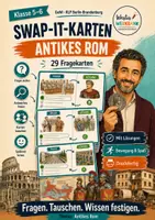 Vorschau - Spiele - 🃏 SwapIt-Kartenspiel: Antikes Rom – 29 Fragekarten | Lernen mit Bewegung | GeWi Klasse 5–6 - Deckblatt