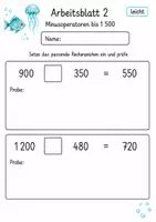 Vorschau - Arbeitsblätter - Operatoren verstehen | Mathematik Klasse 4 | 10 Arbeitsblätter als PDF - Seite 2