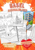 Vorschau - Arbeitsblätter - Basel Stadt Schweiz Kanton Ausmalbilder - Deckblatt