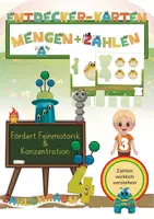 Aperçu - Inclusion - Cartes à coller et découper – Nombres et quantités jusqu'à 4 | Motricité fine, maternelle dès 3 ans - Page de couverture