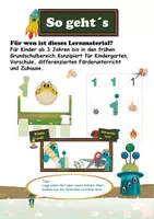 Aperçu - Inclusion - Cartes à coller et découper – Nombres et quantités jusqu'à 4 | Motricité fine, maternelle dès 3 ans - Page 1