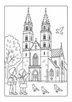 Vorschau - Arbeitsblätter - Basel Stadt Schweiz Kanton Ausmalbilder - Seite 2