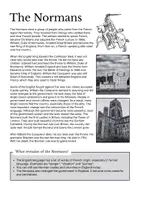 Vorschau - Arbeitsblätter - The Normans: Reading and Intercultural Learning (English) - Seite 1
