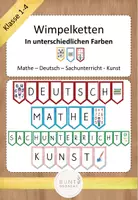Vorschau - Poster - Wimpelkette Klassenraum Fächer - Deckblatt